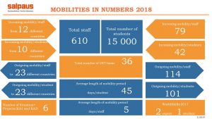 Infographic about mobilities at 2018